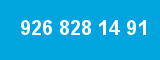 926 828 14 91 926 828 14 91